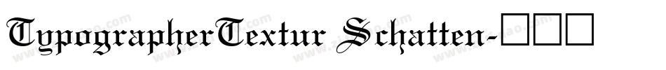 TypographerTextur Schatten字体转换